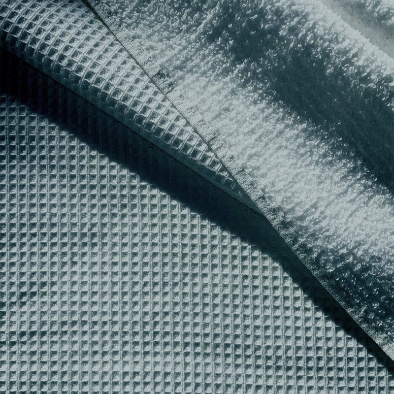Frottee-Waffelpikee UNI Hellblau